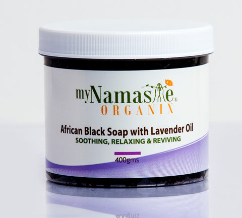 Relaxing African Black Soap Body Wash With Lavender oil... Great for re-hydrating dry skin