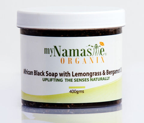 African Black Soap Uplifting Body Wash With Lemongrass and Bergamot...Oily skin Formula