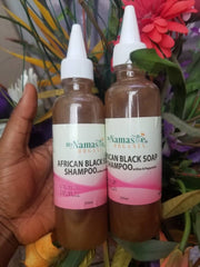 African Black Soap Conditioning Shampoo with Peppermint oil...Gentle clarifying and stimulates scalp for hair growth